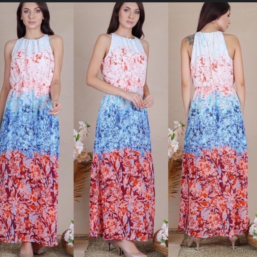 H&M Multicolor Floral Maxi Dress